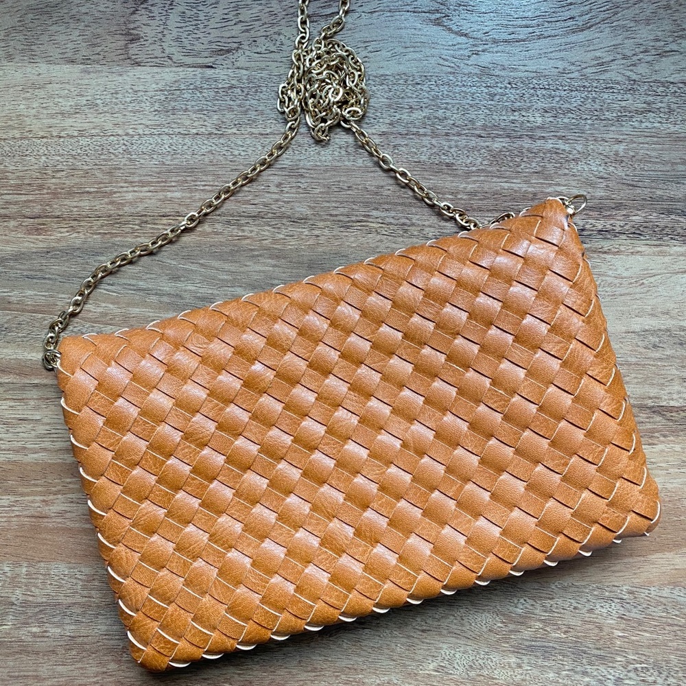‼️ TAN LEATHER CROSSBODY BAG